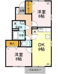 エスポワールえなみ　Ｂ棟の物件間取画像